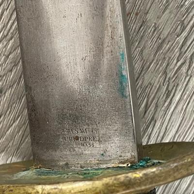 1862 Civil War Sword USN Amess Sword Chicopee Mass Dated 1862