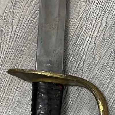 1862 Civil War Sword USN Amess Sword Chicopee Mass Dated 1862