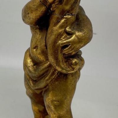Twin Cherubs in Gilt Coat