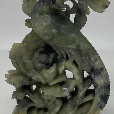 Beautiful Chinese Soap Stone Bird Sculpture