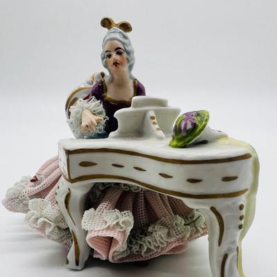 Germany Dresden Art Lace Figurines ~ Read Details