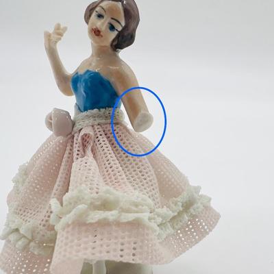 Germany Dresden Art Lace Figurines ~ Read Details