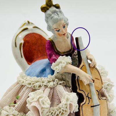 Germany Dresden Art Lace Figurines ~ Read Details