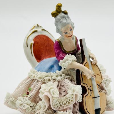 Germany Dresden Art Lace Figurines ~ Read Details