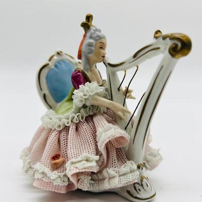 Germany Dresden Art Lace Figurines ~ Read Details