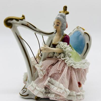 Germany Dresden Art Lace Figurines ~ Read Details