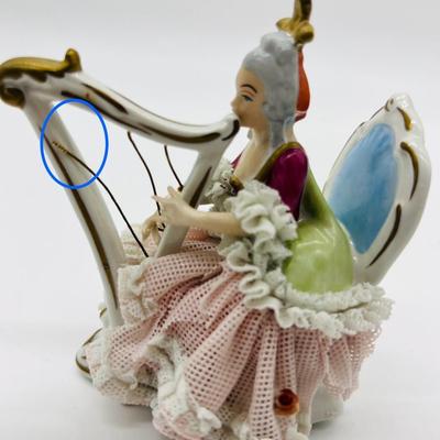 Germany Dresden Art Lace Figurines ~ Read Details