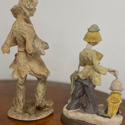 Two 70's Clown Figurines by R. Fecrolanza