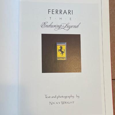 1990 Ferrari the Enduring Legend; Hardcover; ISBN: 0831732253 English Mint Condition