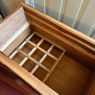 Inlaid Wooden Costa Rica Bar Cart
