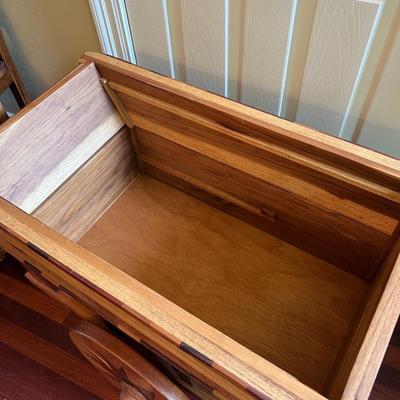 Inlaid Wooden Costa Rica Bar Cart