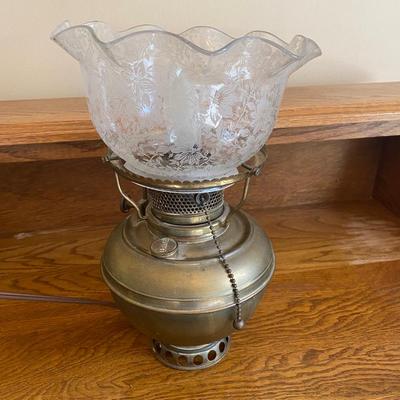Old B&H kerosene lantern, electrified