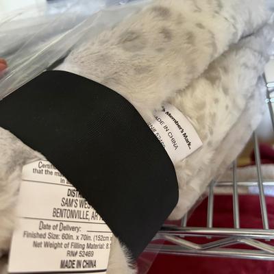 3 NWT - 2 Blankets 1 Faux Fur Rug
