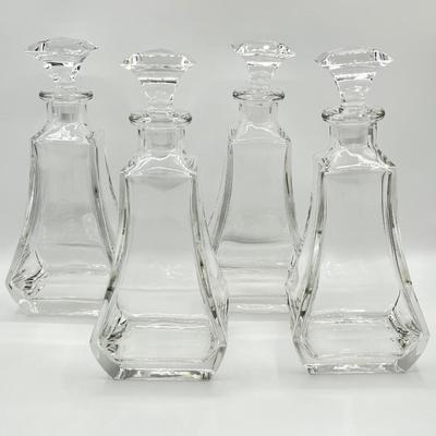 NACHTMANN ~ Bleikristall ~ Set Of Four (4) Crystal Decanters