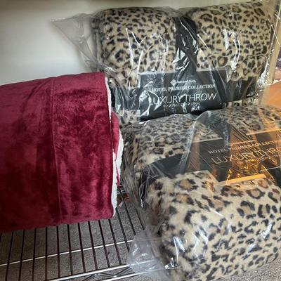 3 Throw Blankets - 2 NWT, 1 Like New