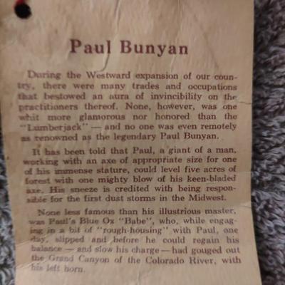 Vintage Beam Paul Bunyon bottle (empty)