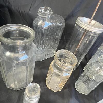 Antique glass items