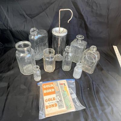 Antique glass items