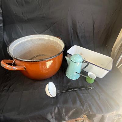 Granite ware Enamel ware lot