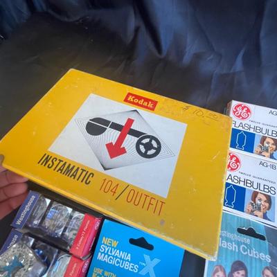 Kodak Camera & Lots of flash bulbs