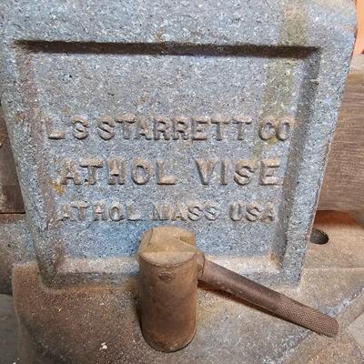 L S Starrett Athol Bench Vise (G-JS)