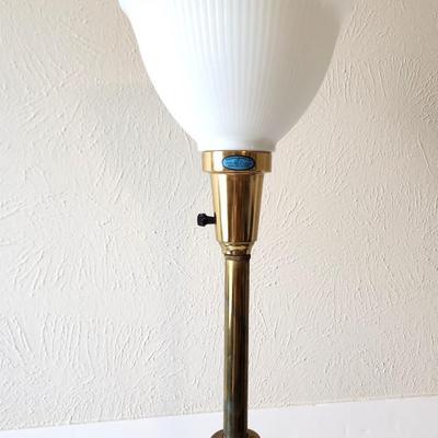 Lot #85 Vintage Torchiere Table Lamp - Underwriters Labratories - upscale