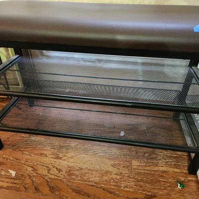 Bench seat with shoe storage below 31x13