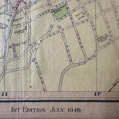 NEW MAP OF SHANGHAI - Pocket Edition, 1945