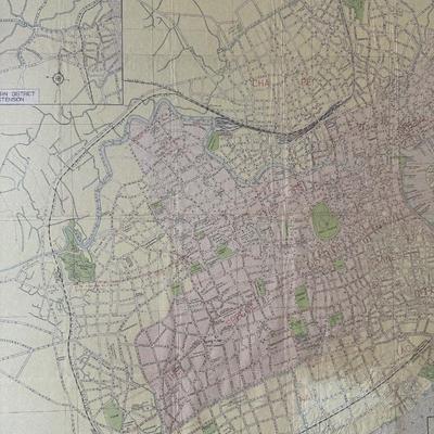 NEW MAP OF SHANGHAI - Pocket Edition, 1945