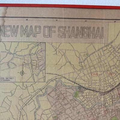 NEW MAP OF SHANGHAI - Pocket Edition, 1945