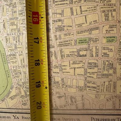 NEW MAP OF SHANGHAI - Pocket Edition, 1945