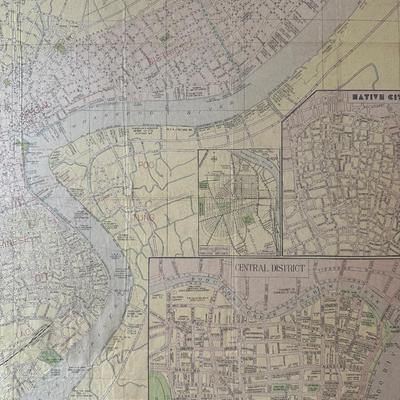 NEW MAP OF SHANGHAI - Pocket Edition, 1945