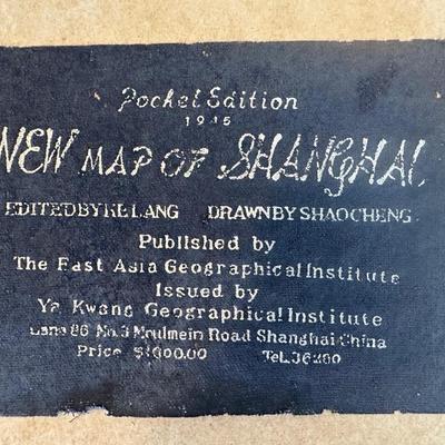 NEW MAP OF SHANGHAI - Pocket Edition, 1945