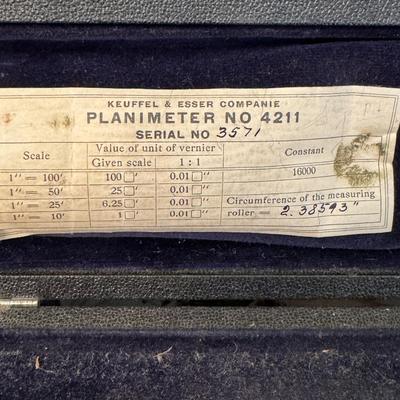 Keuffel & Esser Companie Planimeter No. 4211