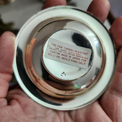 Collectable Lot 6 Cherub Napkin Rings Cherub Lighter Metal Plate Ornate Letter Holder