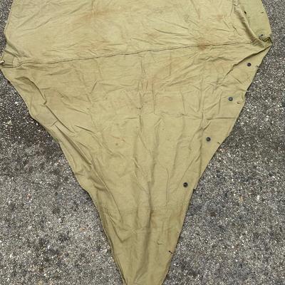 WWII Army Shelter Half Tent & Navy Hammock