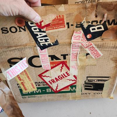 Vintage Sony Am/FM Cassette recorder Player CFM-8000W Tested Working