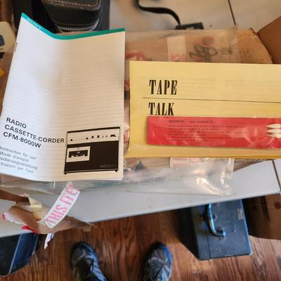 Vintage Sony Am/FM Cassette recorder Player CFM-8000W Tested Working