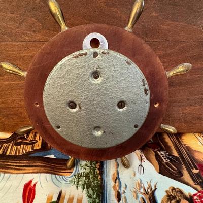 Atco German Barometer ships steering wheel
