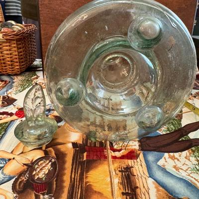 Vintage glass bee trap