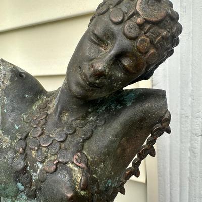 Arthur Waagen (1833-98), an Art Nouveau Bronze Lady Dancing (See Description)