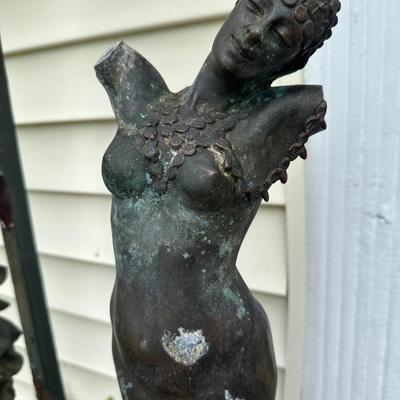 Arthur Waagen (1833-98), an Art Nouveau Bronze Lady Dancing (See Description)
