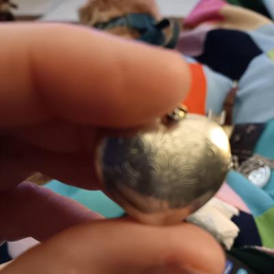 Pewter heart charm