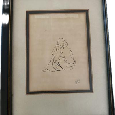 NUDE SILHOUETTE FRAMED ART, ADULT BOOKS & MORE