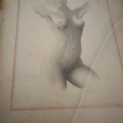 NUDE SILHOUETTE FRAMED ART, ADULT BOOKS & MORE
