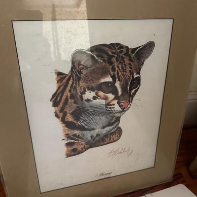GUY COHELEACHE SIGNED CAT PRINT LOT