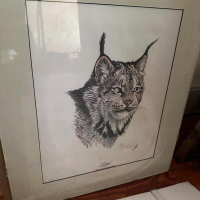GUY COHELEACHE SIGNED CAT PRINT LOT