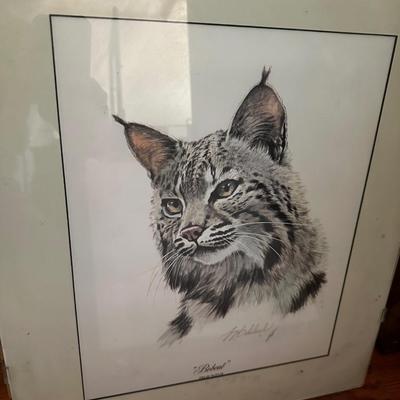 GUY COHELEACHE SIGNED CAT PRINT LOT