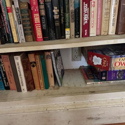 CONTENTS OF BOOKSHELF HUGE BOOK LOT
