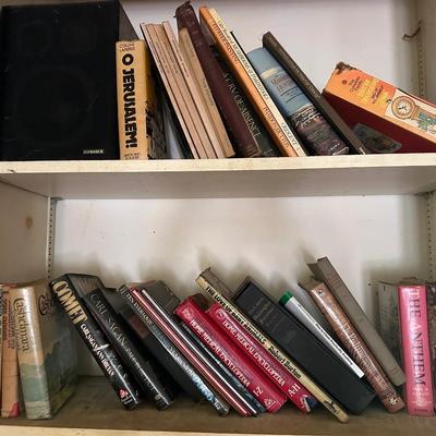 CONTENTS OF BOOKSHELF HUGE BOOK LOT